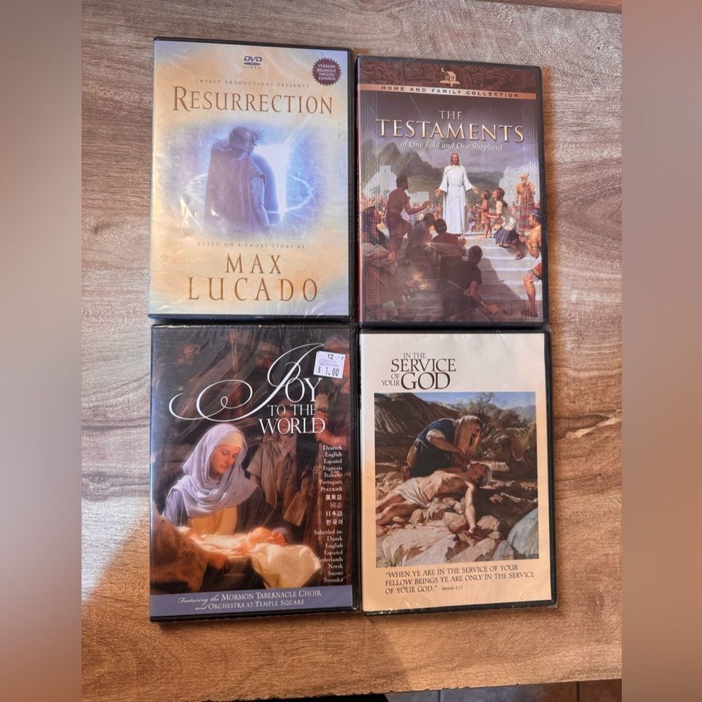Bible DVD stories & Titles Show Movie Sealed 4 Pack Christianity Religion